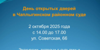 День открытых дверей в Чаплыгинском районном суде Липецкой области - Чаплыгинский районный суд